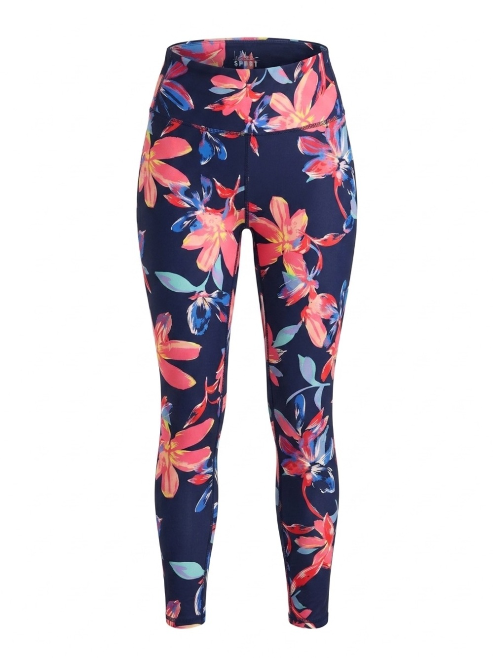 Sporto Navy Floral High-Waist Leggings